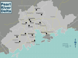 Greater Bay Area China, Hongkong, Perlflussdelta.
