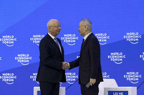 Liu He aus China auf dem World Economic Forum in Davos 2023