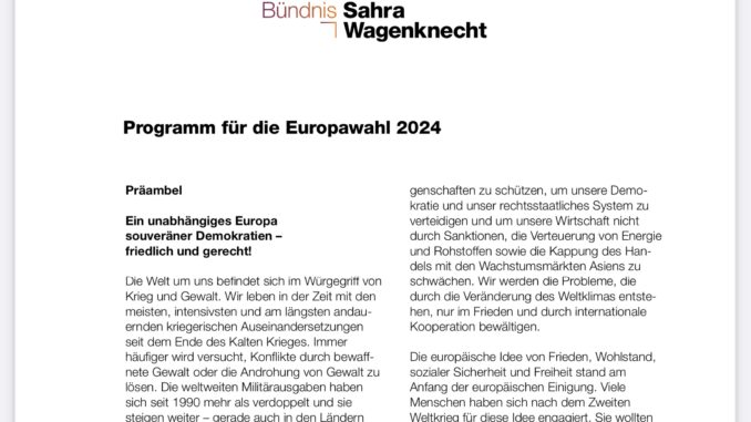 China-Politik Bündnis Sarah Wagenknecht