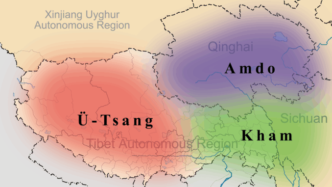 Tibet_provinces Tibet China Provinzen