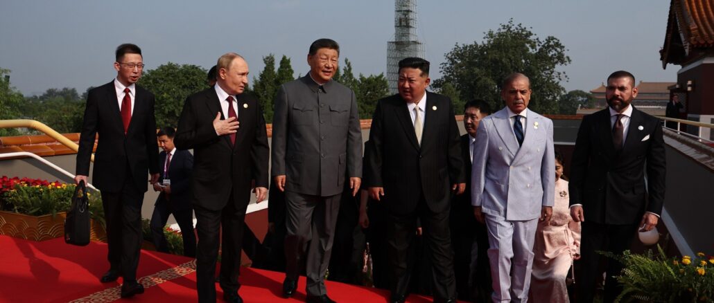 China Militärparade 80 Jahre nach dem Ende des zweiten Weltkriegs